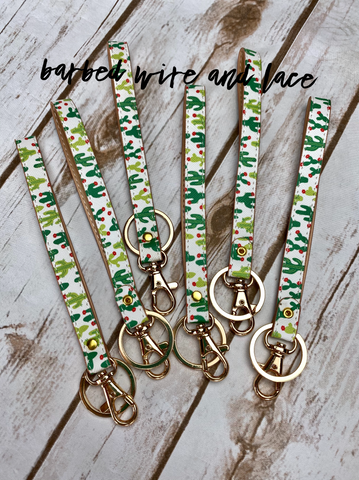 Leather Cactus Wristlets