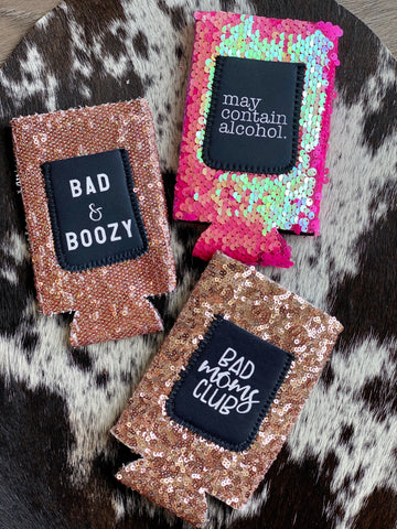 Sequin Glitter Koozies